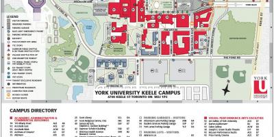 La universidad de york mapa