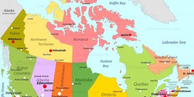 Mapa de canadá Toronto