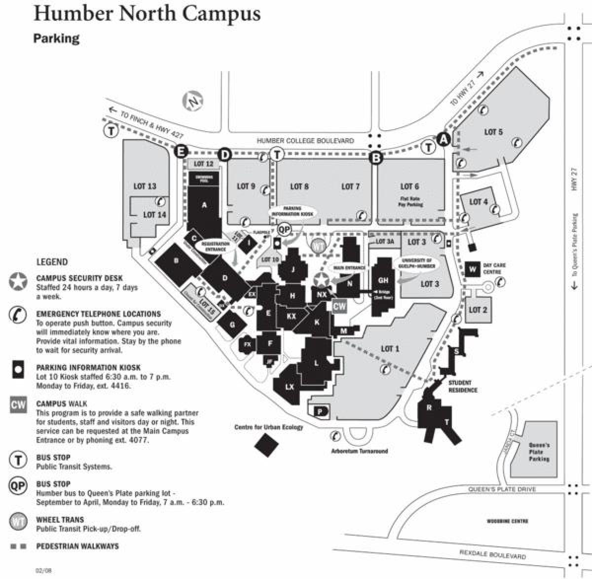 el humber college campus norte mapa