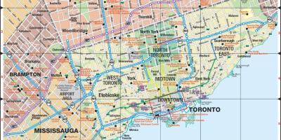 Toronto en el mapa